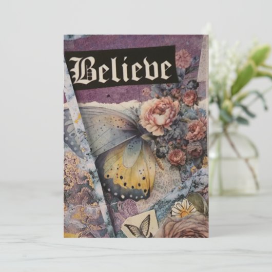 Believe Bedankkaart (Staand voorkant)