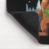 Believe Bigfoot Carrying Christmas Tree Wearing A Muismat (Hoek)