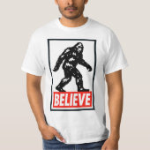 Believe - Bigfoot Sasquatch  T-shirt (Voorkant)