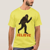 Believe Bigfoot Sasquatch Yeti T-shirt (Voorkant)