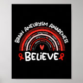 Believe Brain Aneurysm Awareness Month Brain Aneur Poster (Voorkant)