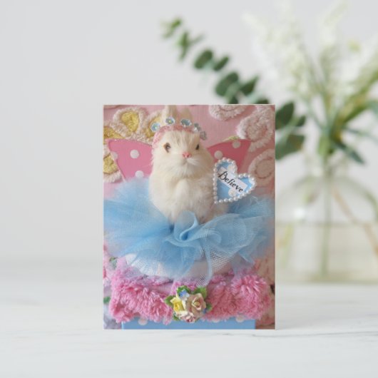 Believe Bunny briefkaart (Staand voorkant)