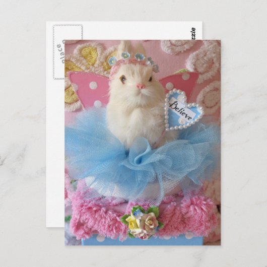 Believe Bunny briefkaart (Voorkant / Achterkant)