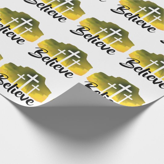 Believe Cadeaupapier (Hoek)