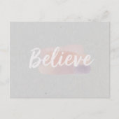 Believe calligraphic text briefkaart (Voorkant)
