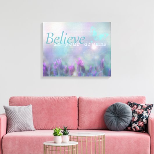 Believe Canvas Afdruk (Insitu (Woonkamer))