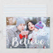 BELIEVE | christelijke vrijdagkaart Feestdagenkaart (Voorkant / Achterkant)