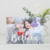 BELIEVE | christelijke vrijdagkaart Feestdagenkaart (Staand voorkant)