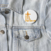 Believe Christian Ronde Button 5,7 Cm (In situ)