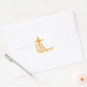 Believe Christian Ronde Sticker (Envelop)