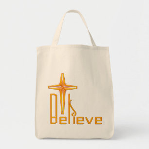 Believe Christian Tote Bag