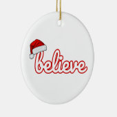 Believe Christmas Keramisch Ornament (Rechts)
