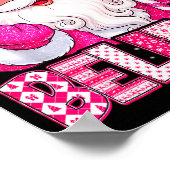 Believe Cute Nk Santa Candy Cane Christmas Xmas Gi Poster (Hoek)