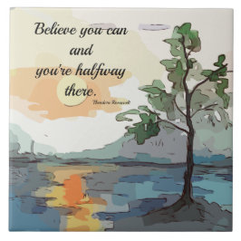 BELIEVE - DECORATIVE TILE TEGELTJE