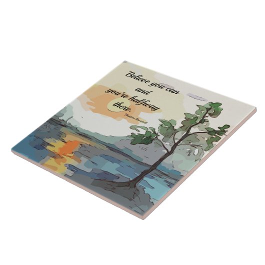 BELIEVE - DECORATIVE TILE TEGELTJE (Zijkant)