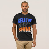 Believe Dream Shine Inspirerend T-shirt (Voorkant volledig)