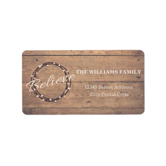 Believe Etiket (Voorkant)