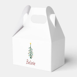 Believe Evergreen Tree Festive Christmas Party  Bedankdoosjes