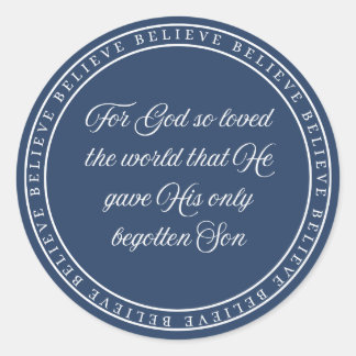 Believe - Flush Seal Ronde Sticker