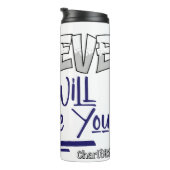 Believe God Will Surprise You Thermosbeker (Geroteerd rechts)