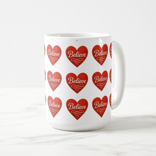 Believe Heart Koffiemok (Voorkant rechts)