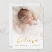 Believe Holiday-fotokaart Feestdagenkaart (Voorkant)