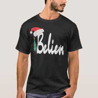 Believe in Christmas Magic Family Matching Red Hat T-shirt
