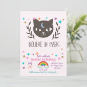 Believe in magic - Choose background color Kaart (Staand voorkant)