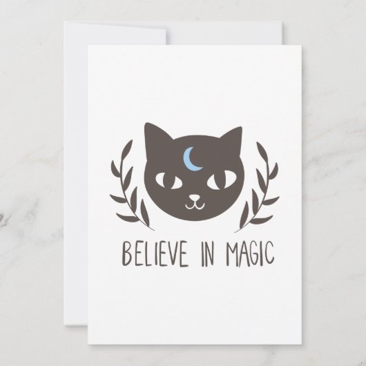 Believe in magic - Choose background color Kaart (Achterkant)