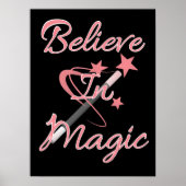 Believe In Magic Inspirational Quote Poster (Voorkant)