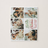 Believe in Magic of Christmas Family Photo Collage Legpuzzel (Verticaal)