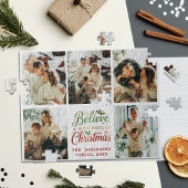 Believe in Magic of Christmas Family Photo Collage Legpuzzel