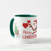 Believe in Santa Merry Christmas Combo Mok (Voorkant links)