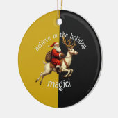 Believe In The Holiday Magic Keramisch Ornament (Links)