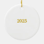 Believe In The Holiday Magic Keramisch Ornament (Achterkant)