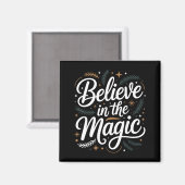 Believe In The Magic Christmas Insred Holiday Remi Magneet (Voorkant / Achterkant)