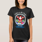 Believe In The Magic Merry Christmas Santa Snow Gl T-shirt (Voorkant)