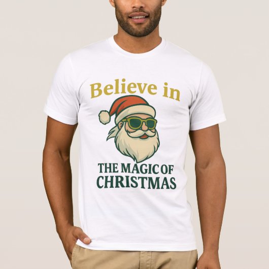 Believe in the Magic of Christmas 🎅 | Bella+Canva T-shirt (Voorkant)