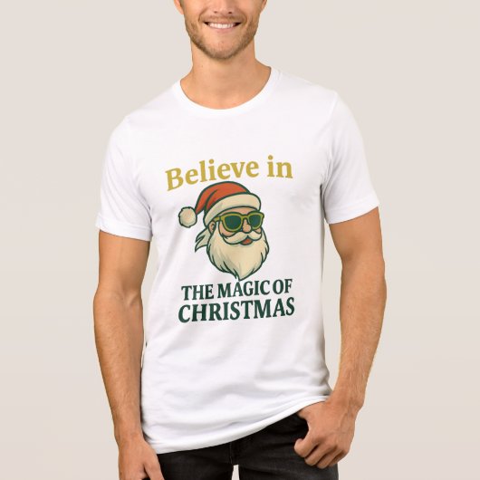 Believe in the Magic of Christmas 🎅 | Bella+Canva Tri-Blend Shirt (Voorkant)