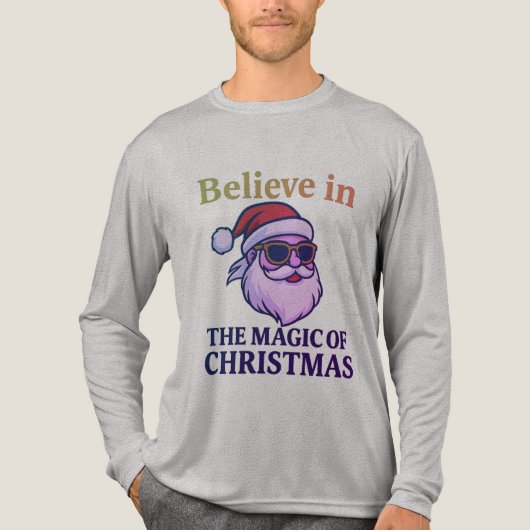 Believe in the Magic of Christmas 🎅 | Bella+Canva Tri-Blend Shirt (Voorkant volledig)