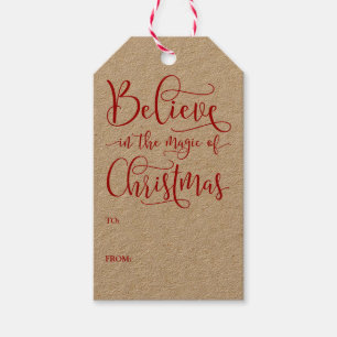 Believe In The Magic Of Christmas Cadeaulabel