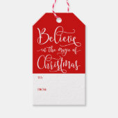 Believe In The Magic Of Christmas Cadeaulabel (Voorkant)