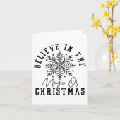 Believe In The Magic Of Christmas Kaart (Gele Bloem)