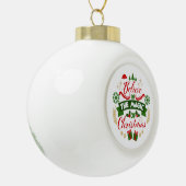 Believe In The Magic Of Christmas Keramische Bal Ornament (Links)