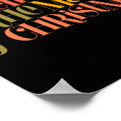 Believe In The Magic Of Christmas Retro Style T Sh Poster (Hoek)