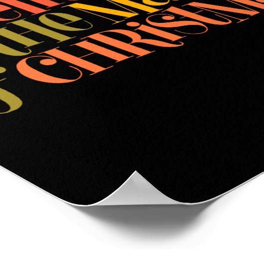 Believe In The Magic Of Christmas Retro Style T Sh Poster (Hoek)