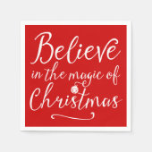 Believe In The Magic Of Christmas Servetten (Voorkant)