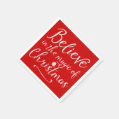 Believe In The Magic Of Christmas Servetten (Hoek)