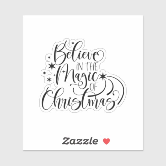 Believe In The Magic Of Christmas Sticker (Vel)
