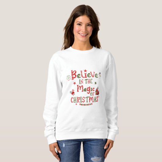 Believe In The Magic Of Christmas Trui (Voorkant volledig)